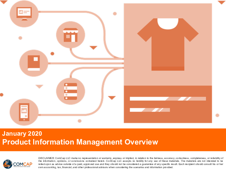 ComCap Product Information Managment Overview Updated 2020