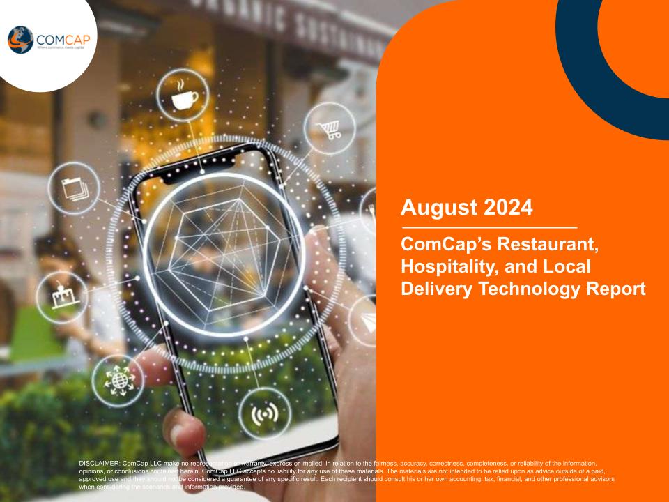 Restaurant, Hospitality and local delivery tech - mini report